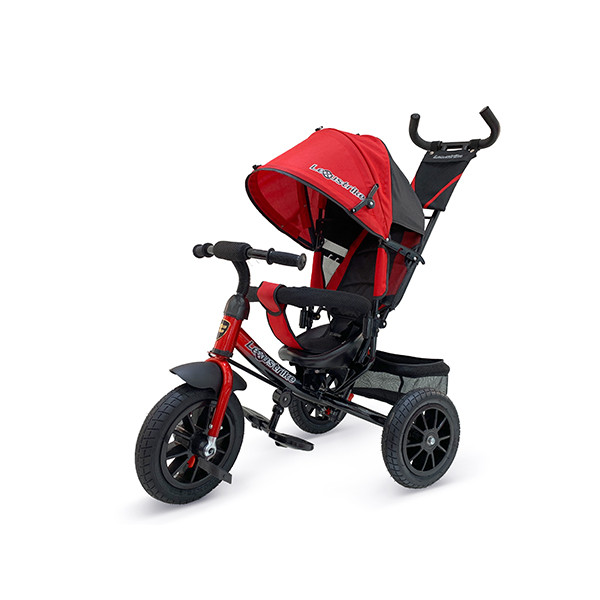 Велосипед 3кол. Lexus trike, надув.12 и 10", рег.спинка, задн.тормоз, красн. в кор.1шт