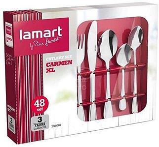Набор столовых приборов из нержавеющей стали LAMART by Piere Lamart (LT5006 Carmen (48 пр))