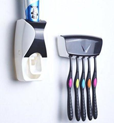 Диспенсер зубной пасты автоматический + держатель 5 щеток Homsu (Розовая пантера) - фото 2 - id-p73731040