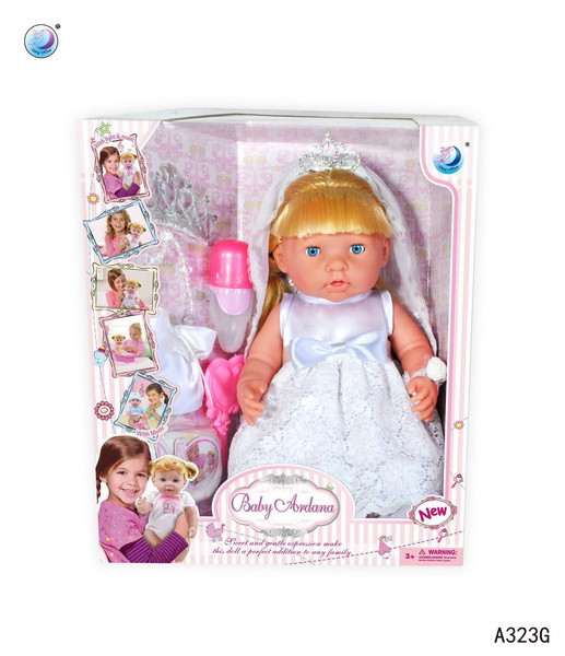 A323G Baby Ardana кукла пупс "Невеста" 38*32см