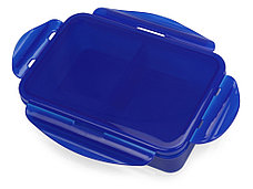 Герметичный ланч-бокс Foody с двумя секциями, 650мл, синий, фото 2