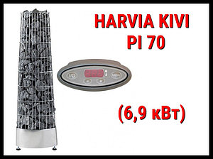Электрическая печь Harvia Kivi PI 70 с выносным пультом управления (Мощность 6,9 кВт, объем 6-10 м3)