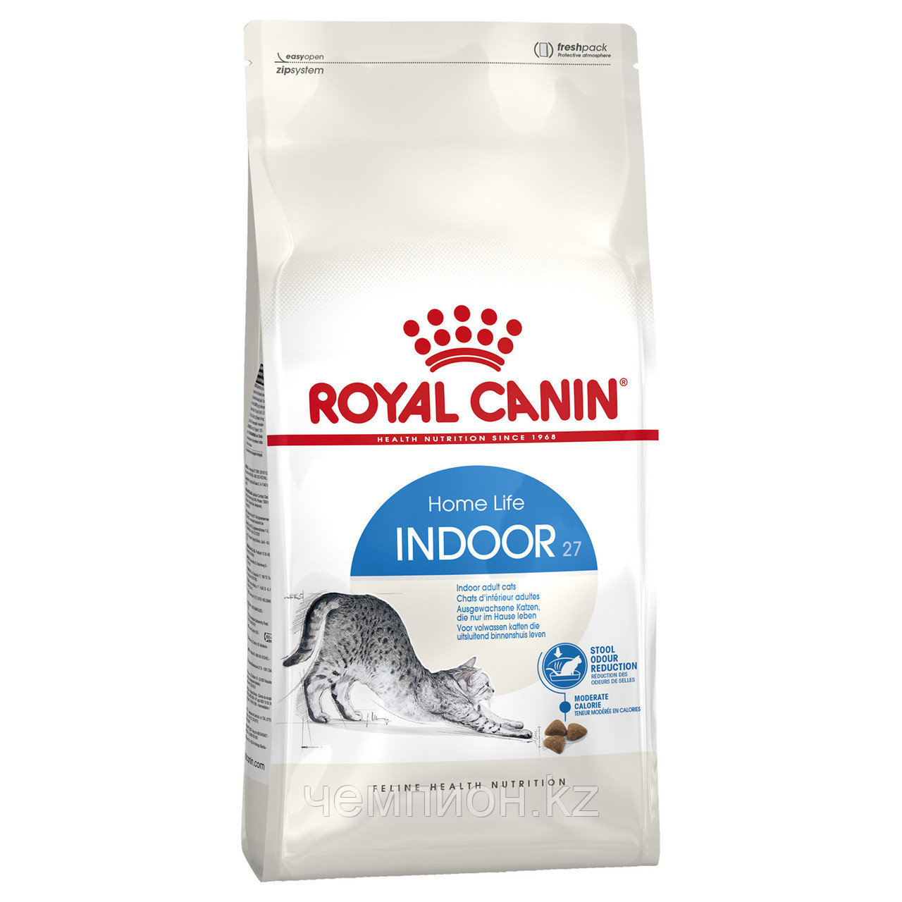 ROYAL CANIN Indoor 27, Роял Канин корм для кошек, живущих дома , уп.2 кг