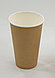 Бумажный стакан, 400мл, крафт, однослойный - фото 1 - id-p73766831
