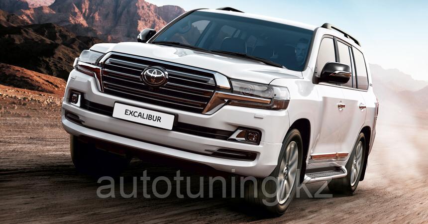 Передняя юбка обвеса Excalibur на Toyota Land Cruiser 200 с 2015 по н.в.