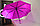 Зонт полуавтомат складной в чехле Dolphin с системой антиветер фиолетовый (с блестящим эффектом), фото 2