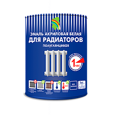 ЭМАЛЬ ПОЛУГЛЯНЦЕВАЯ ДЛЯ МЕТАЛЛА И РАДИАТОРОВ ОТОПЛЕНИЯ 3 кг " РАДУГА 178"
