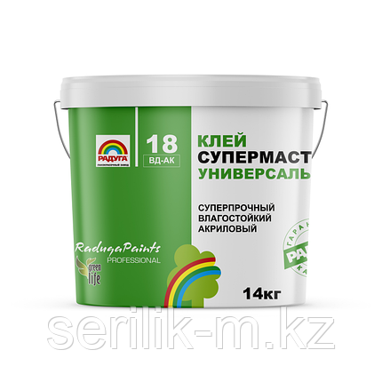 КЛЕЙ СУПЕРМАСТИКА "РАДУГА-18" АКРИЛОВЫЙ 3,5 кг, фото 1
