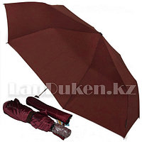 Зонт полуавтомат складной в чехле Dolphin с системой антиветер цвета бордо (с блестящим эффектом)