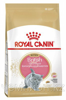 Royal Canin Kitten British Shorthair, Роял Канин корм для котят британской короткошерстной, уп.400 гр.