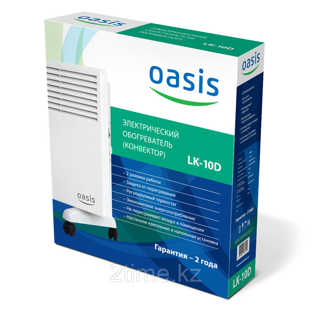 Конвектор Oasis LK-10D, до 12кв.м, 1кВт - фото 2 - id-p73768481