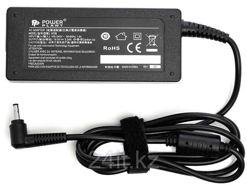 Блок питания для ноутбуков PowerPlant DELL 220V, 19.5V 65W 3.34A (4.0*1.7)