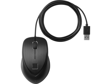 HP 4TS44AA Мышь проводная USB со считывателем отпечатков пальцев