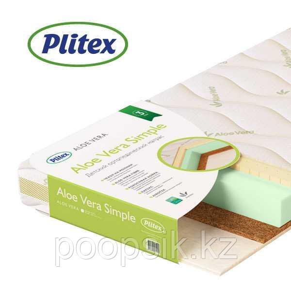 Матрас беспружинный ортопедический двусторонний Plitex "Aloe vera Simple" - фото 1 - id-p73832885