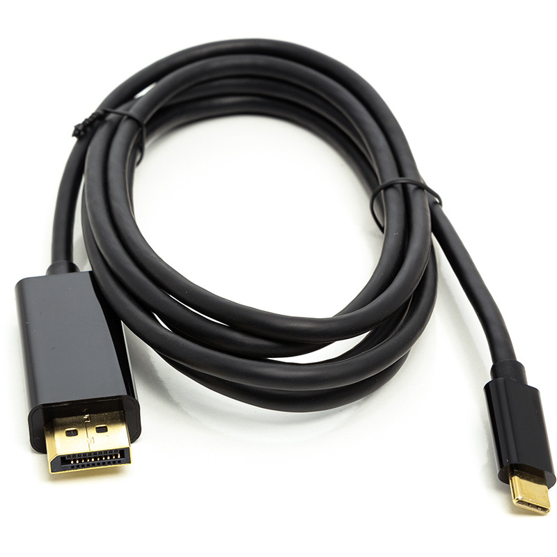 Кабель PowerPlant USB Type-C 3.1 Thunderbolt 3 (M) - DisplayPort (M), 4K, 1.8 м - фото 1 - id-p73833186
