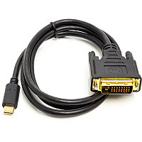 Кабель PowerPlant USB Type-C 3.1 - DVI (24+1) (M), 1 м