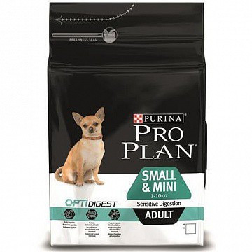 Pro Plan Adult Small &Mini Sensitive Digestion, Про План для собак мелких пород, ягненок/рис, 7кг - фото 1 - id-p73833514