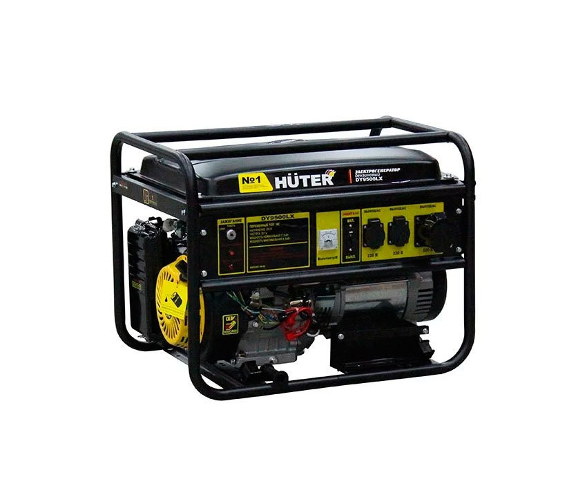 Электрогенератор HUTER DY9500LX (7,5 кВт)  ручной и электростартер