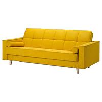 3-местный диван-кровать, АСКЕСТА  Шифтебу желтый ИКЕА, IKEA, фото 1