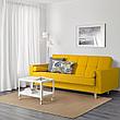 3-местный диван-кровать, АСКЕСТА  Шифтебу желтый ИКЕА, IKEA, фото 2