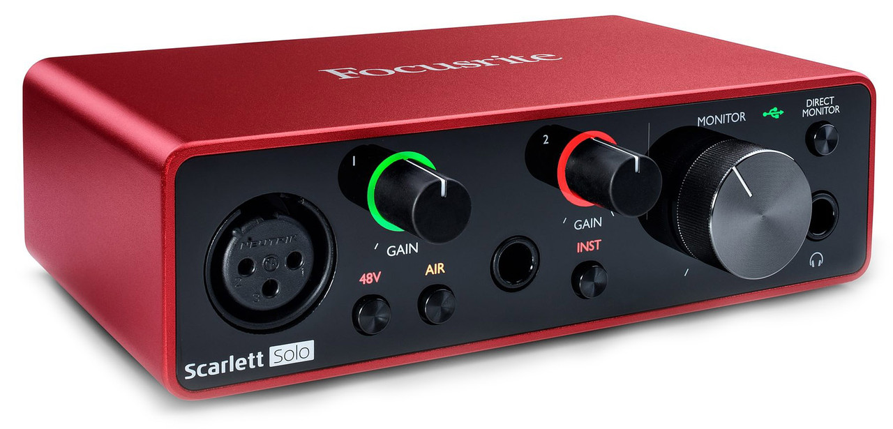 Focusrite Scarlett Solo 3Gen USB аудиоинтерфейс / звуковая карта - фото 2 - id-p45603760