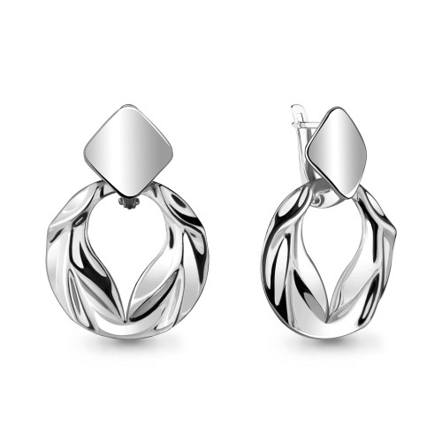 Серьги из серебра Aquamarine 33712.5