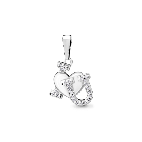Серебряная подвеска с фианитом Aquamarine 24073А.5