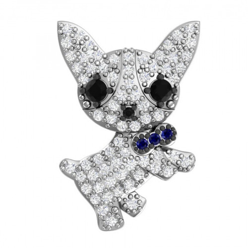 Серебряная брошь с фианитом Pokrovsky 2700086-03405 2700086-03405