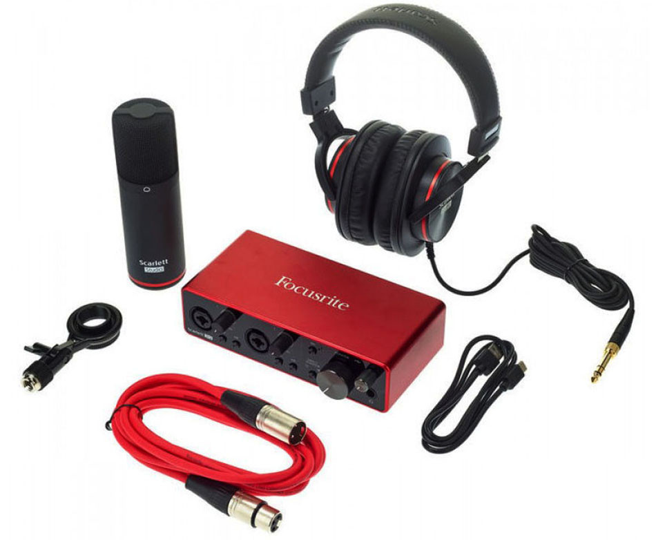 Комплект для звукозаписи Focusrite Scarlett 2i2 Studio 3Gen - фото 7 - id-p45603750