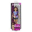 Barbie "Игра с модой" Кукла Барби Шатенка в цветном топе #112 (Миниатюрная), фото 2
