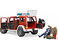 Bruder Игрушечный Пожарный Внедорожник Jeep Wrangler Rubicon с фигуркой (Брудер), фото 4
