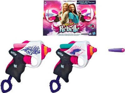 Hasbro Nerf Rebelle Пистолеты Мини-Бластеры для девочек "Сладкая парочка"
