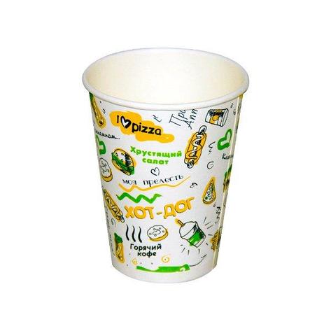 Стакан д/хол./гор., 0.270л, верх. d 79мм нижн. d 55мм, h 90мм, "Food`корт", картон, 1000 шт, фото 2