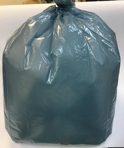 Мешок д/мусора 120л (50+20)x110см 40мкм бирюз. ПВД 25шт/уп, 25 шт, фото 2