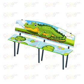 Скамейка детская Крокодил МФ 41.01.01