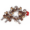 Детский игровой комплекс «Замок» ДИК 2.18.12 (винтовой скат) H=2000 H=1200 H=900, фото 2