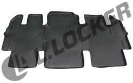 3D Коврик в салон Hyundai Starex (08-12) 3-й ряд сидений (полимерный)