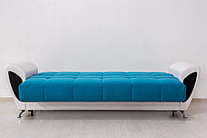 Диван прямой раскладной Сиеста 3, ок11+EcotexWhite+Ecotex210, АСМ Элегант (Россия), фото 3