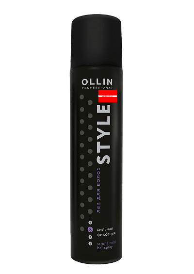 Лак для волос 500мл сильной фиксации без отдушек Ollin style