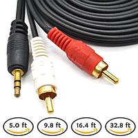 AV 2RCA (тюльпан) кабель 2,5м для подключения различных аудиоустройств