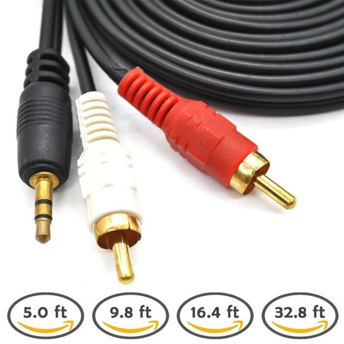 AV 2RCA (тюльпан) кабель 2,5м для подключения различных аудиоустройств - фото 1 - id-p73933546
