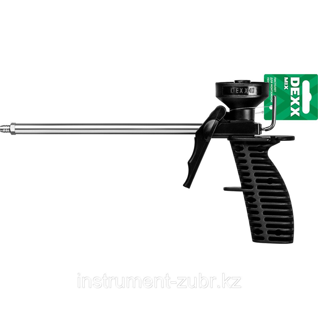 Пистолет для монтажной пены "MIX", пластиковый химически стойкий корпус, клапаны из нержавеющей стали, DEXX
