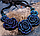 Колье "Синие розы", фото 5