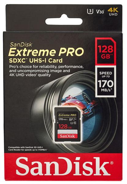 SanDisk Extrime Pro SDXC 128 GB 170 MB/s - фото 2 - id-p74006167