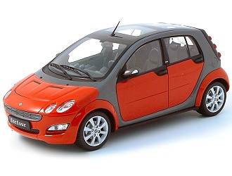 1/18 Kyosho Коллекционная машинка Smart Roadster Купе, красный
