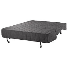 Диван-кровать 2-местный ЛИКСЕЛЕ Шифтебу темно-серый ИКЕА, IKEA, фото 3