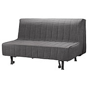 Диван-кровать 2-местный ЛИКСЕЛЕ Шифтебу темно-серый ИКЕА, IKEA