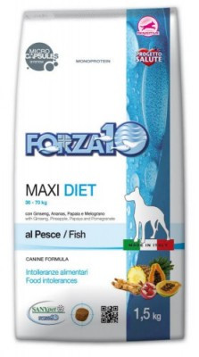11748 Forza10 Max Diet pesce, Форца10 диетический корм из рыбы для собак крупных пород, уп. 1,5кг.