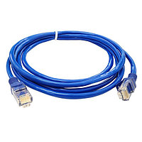 Кабель сетевой Patch-Cord 5-e Cat CK-Link 2м, синий, белый