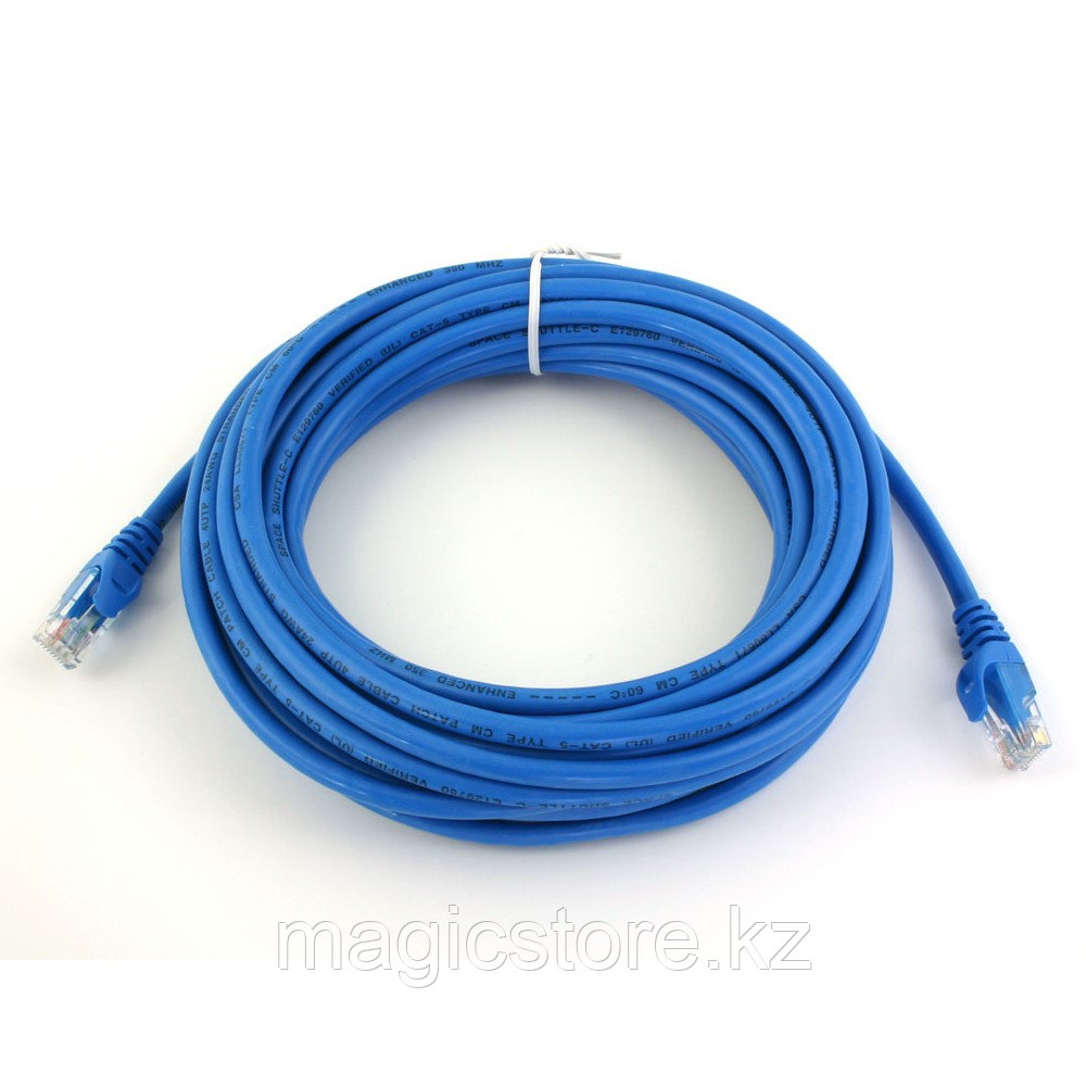 Кабель сетевой Patch-Cord 5-e Cat CK-Link 5м, синий, белый